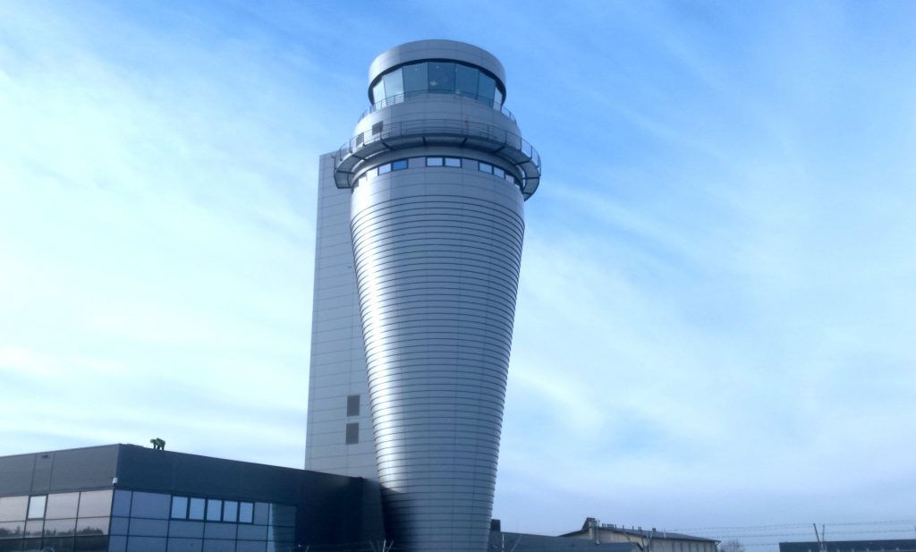 Wieża Kontroli Ruchu Lotniczego TWR Katowice-Pyrzowice